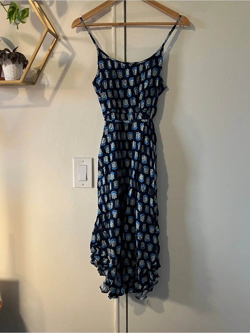 J.Crew Navy Print Midi Sundress — NWT size 2